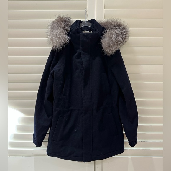 Loro Piana Cashmere Navy Icery Coat - Kids Size 12 - Picture 3 of 10